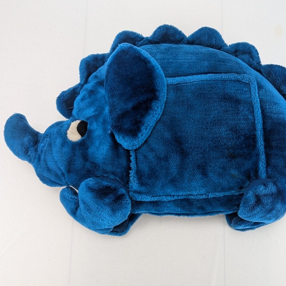 Vintage Floppy Friends Blue Dinosaur Plush Side Pocket Pajama Pouch 26" Mervyns